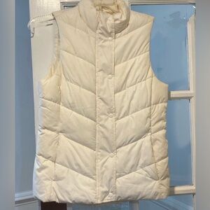 GAP Women's Ivory Quilted Vest
